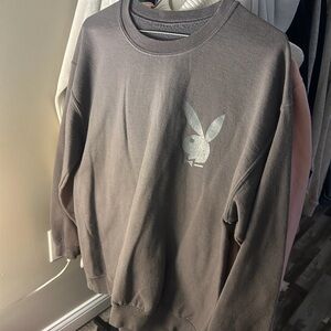 PLAYBOY Charcoal Crewneck Sweater
